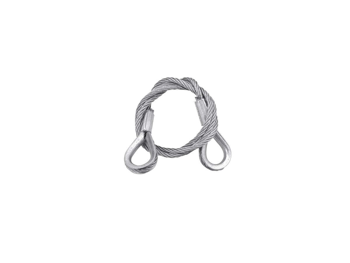 Eurolite Stahlseil 600x3mm silber mit Kausche