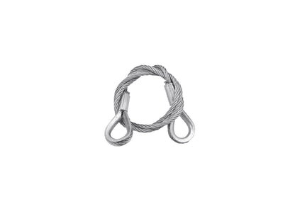 Eurolite Stahlseil 600x3mm silber mit Kausche