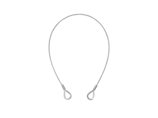 Eurolite Stahlseil 600x3mm silber mit Kausche – Ansicht 2