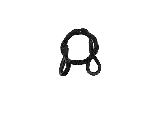 Eurolite Stahlseil (SC) 600x3mm schwarz mit Kausche – Ansicht 2