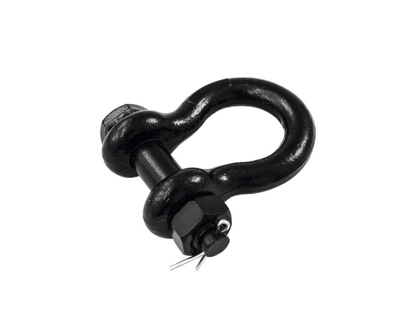 Safetex Schäkel 16mm schwarz mit Bolzen, Mutter, Splint