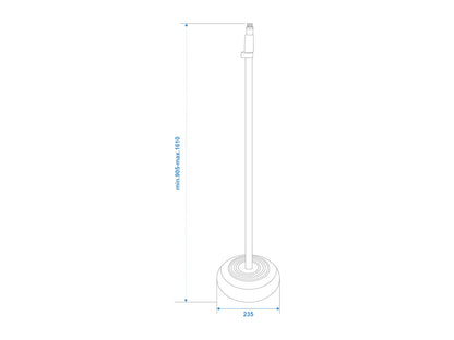 Omnitronic Mikrofonstativ 85-157cm sw – Ansicht 3