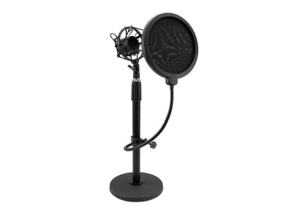 Omnitronic MSP-1 Mikrofonständer mit Spinne und Popfilter