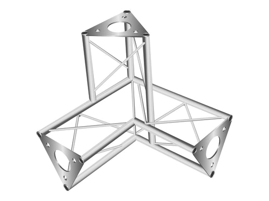 Decotruss SAL-31 Ecke 3-Weg /\ rechts sil – Ansicht 2
