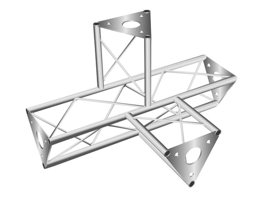 Decotruss SAT-43 4-Weg-Stück /\ silber – Ansicht 2