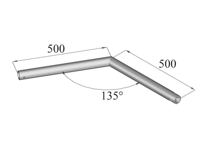 Alutruss SINGLELOCK SPAC-23 QUICK-LOCK Ecke 135° – Ansicht 2