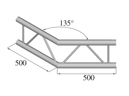 Alutruss BILOCK BQ2-PAC23V 2-Weg Ecke 135° – Ansicht 2