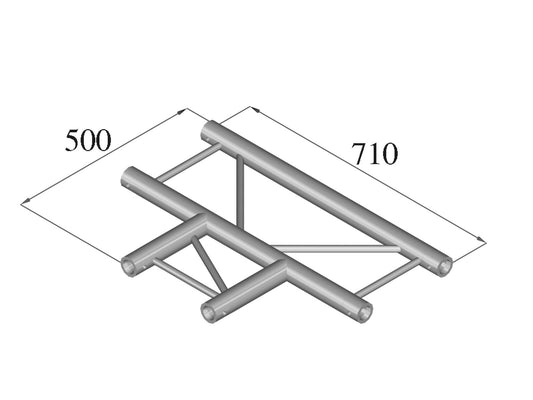 Alutruss BILOCK BQ2-PAT35H 3-Weg T-Stück 90° – Ansicht 2