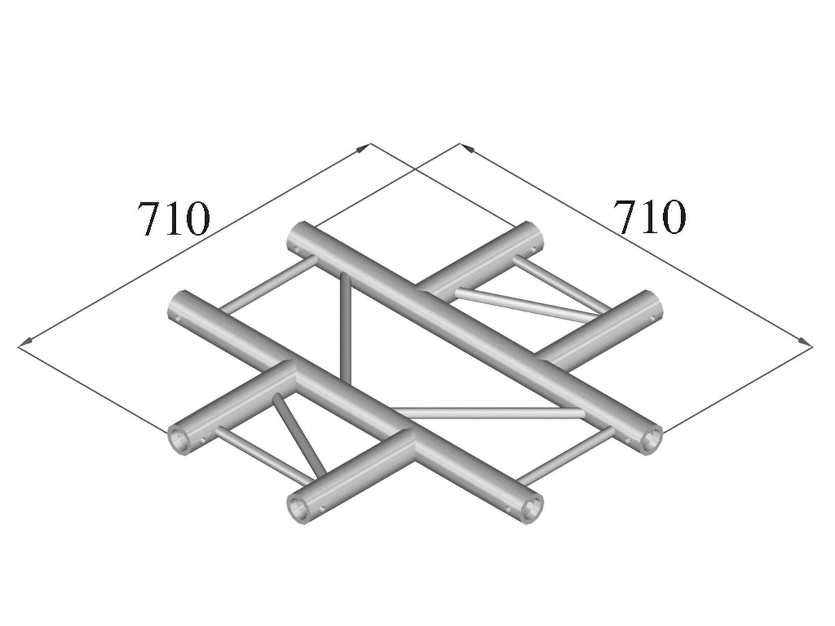 Alutruss BILOCK BQ2-PAC41H 4-Weg Kreuz – Ansicht 2