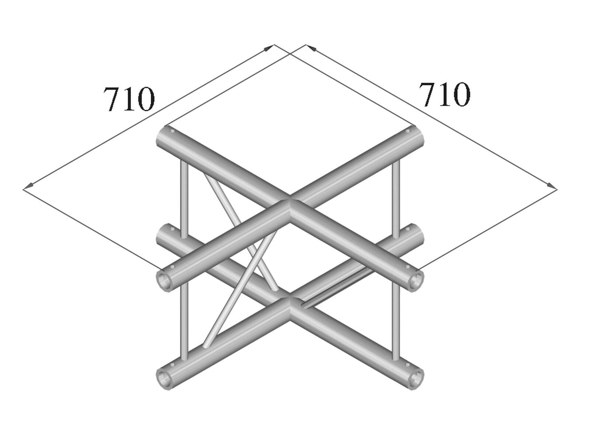 Alutruss BILOCK BQ2-PAC41V 4-Weg Kreuz – Ansicht 2