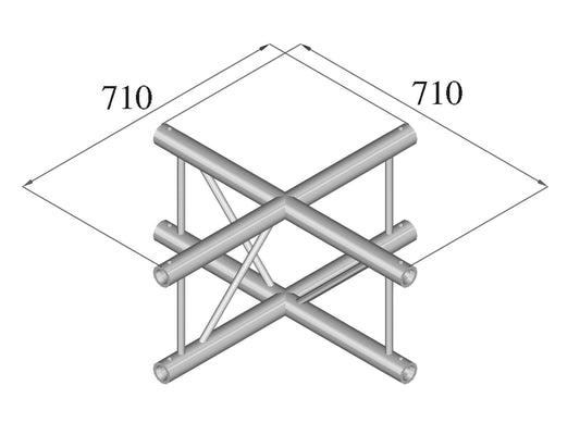 Alutruss BILOCK BQ2-PAC41V 4-Weg Kreuz – Ansicht 2
