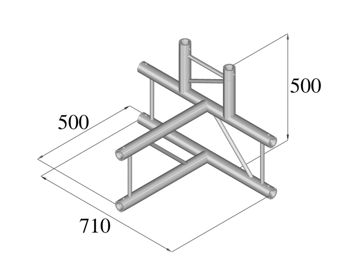 Alutruss BILOCK BQ2-PAT42V 4-Weg T-Stück