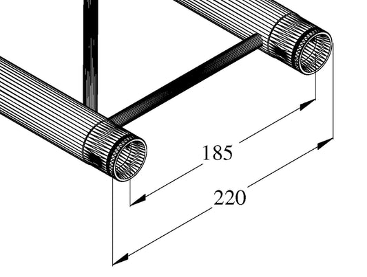Alutruss DECOLOCK DQ2-1000 2-Punkt-Traverse – Ansicht 2