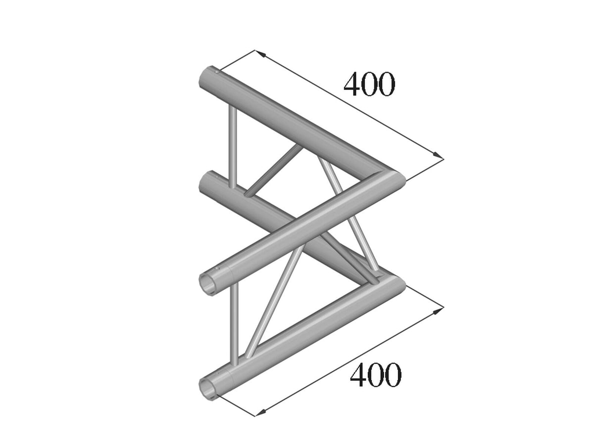 Alutruss DECOLOCK DQ2-PAC21V 2-Weg Ecke 90° – Ansicht 2