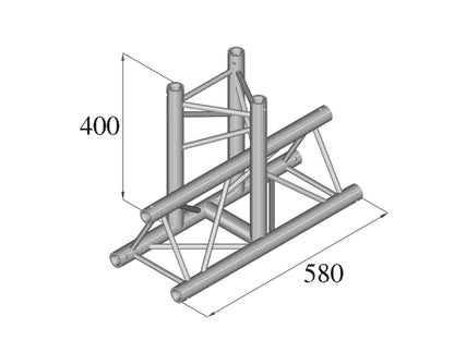 Alutruss DECOLOCK DQ3-PAT35 3-Weg T-Stück 90° – Ansicht 2