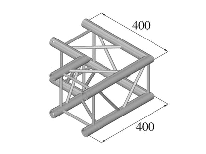 Alutruss DECOLOCK DQ4-PAC21 2-Weg Ecke 90° – Ansicht 2