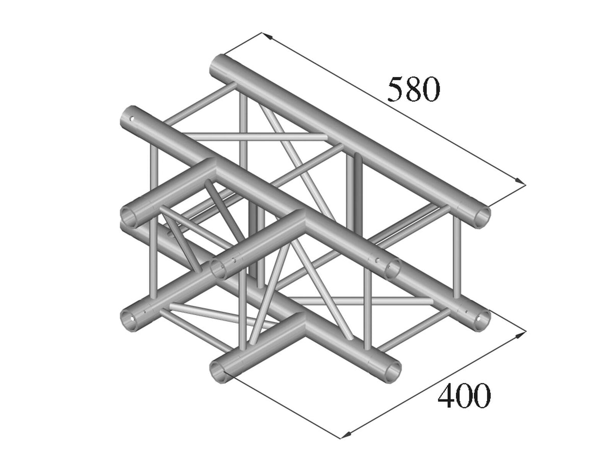 Alutruss DECOLOCK DQ4-PAT35 3-Weg T-Stück 90° – Ansicht 2
