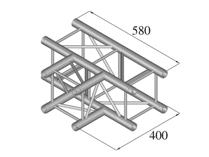 Alutruss DECOLOCK DQ4-PAT35 3-Weg T-Stück 90° – Ansicht 2