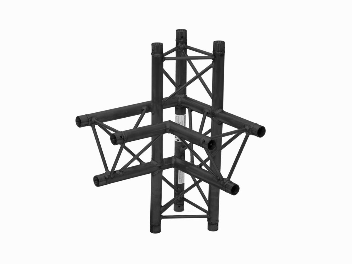 Alutruss DECOLOCK DQ3-SPAC45 4-Weg Ecke rechts sw