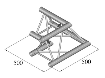 Alutruss TRILOCK E-GL33 C-21 2-Weg-Ecke 90° – Ansicht 2