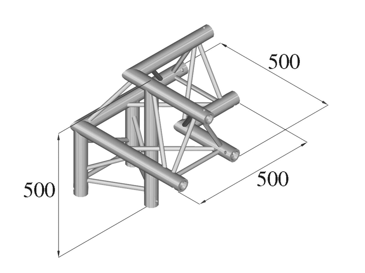 Alutruss TRILOCK E-GL33 C-31 3-Weg-Ecke – Ansicht 2