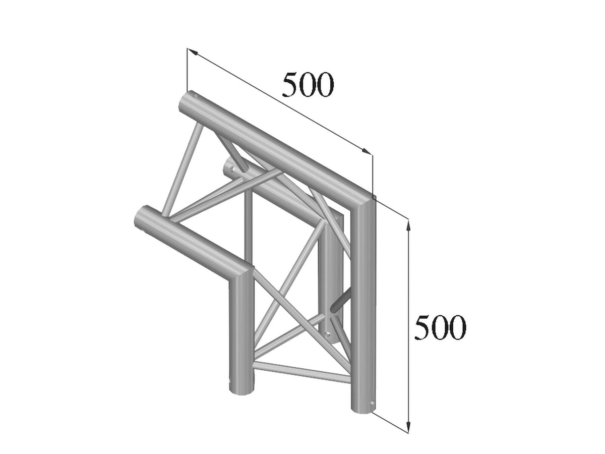 Alutruss TRILOCK 6082AC-24 2-Weg-Ecke 90° /\ – Ansicht 2