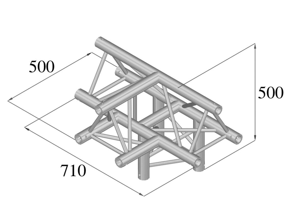 Alutruss TRILOCK 6082AT-43 4-Weg-Stück /\ – Ansicht 2