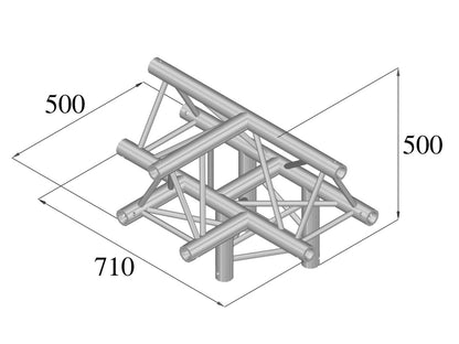 Alutruss TRILOCK 6082AT-43 4-Weg-Stück /\ – Ansicht 2