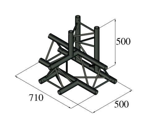 Alutruss TRILOCK S-PAT-42 4-Weg-Stück \/