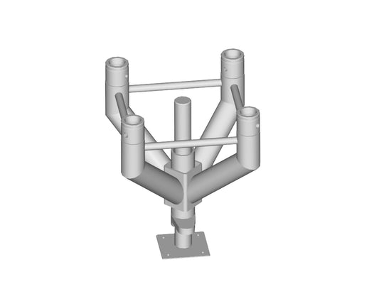 Alutruss QUADLOCK Nivellier-Fußgestell QNF-300 – Ansicht 2