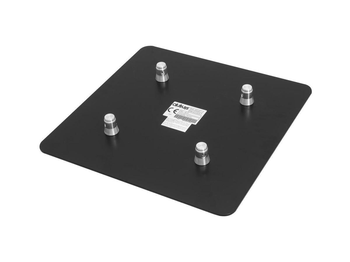 Alutruss QUADLOCK Endplatte M10-Konus Male 50cm x 50cm sw