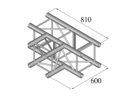 Alutruss QUADLOCK TQ390-QQT35 3-Wege-T-Stück – Ansicht 2