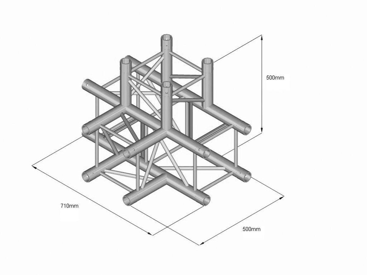 Alutruss QUADLOCK S6082T-42 4-Wege-T-Stück – Ansicht 2