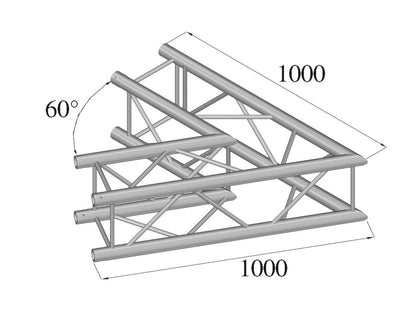 Alutruss QUADLOCK 6082C-20 2-Wege-Ecke 60° – Ansicht 2
