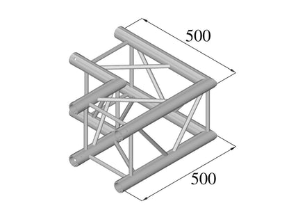 Alutruss QUADLOCK 6082C-21 2-Wege-Ecke 90° – Ansicht 2
