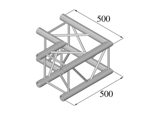 Alutruss QUADLOCK 6082C-21 2-Wege-Ecke 90° – Ansicht 2