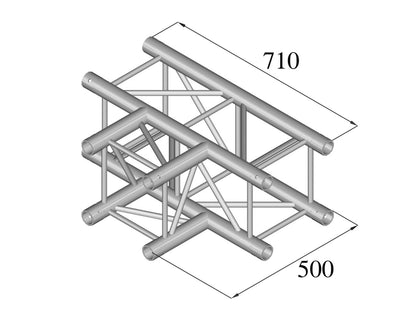 Alutruss QUADLOCK 6082T-35 3-Wege-T-Stück – Ansicht 2