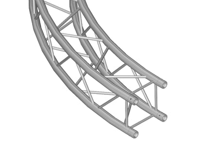Alutruss QUADLOCK 6082 Element f.Kreis 2m in.90°