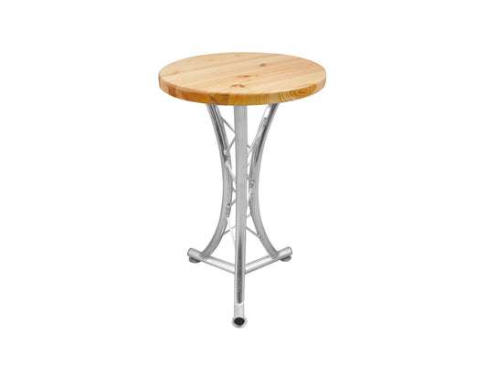Alutruss Bistrotisch, geschwungen