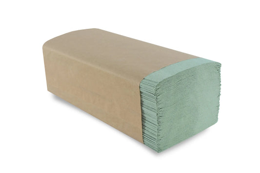 Sobsy Papierhandtuch, V-Falz, 1-lagig, recycling grün, 25 x 20 cm, 4.000 Blatt