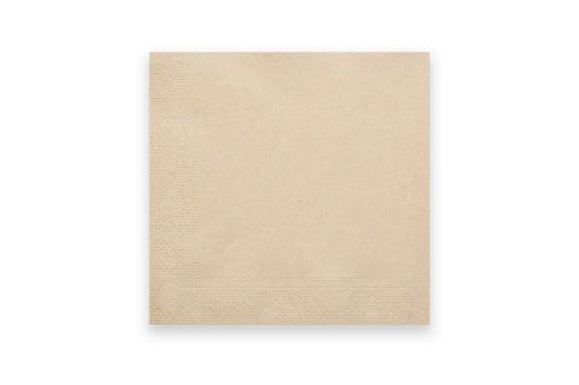 Sobsy Servietten 33 x 33 cm, 2-lagig, recycling braun, 1/4-Falz, 8 x 250 Stück