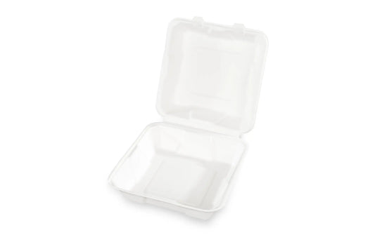 Sobsy Menüklappbox, ungeteilt, aus Zuckerrohr, 2 x 100 Stück