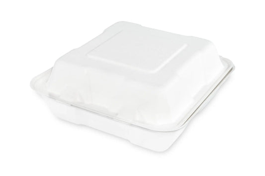 Sobsy Menüklappbox, 3-teilig, aus Zuckerrohr, 2 x 100 Stück