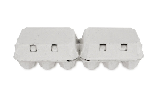 Funny 2 x 6er Eierverpackung, uni weiß, 120 Stück je Umsack