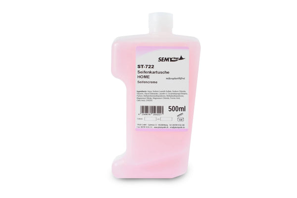 SemyTop Cremige Flüssigseife in Kartusche "Cream 500", rosa, 12 Stück à 500 ml