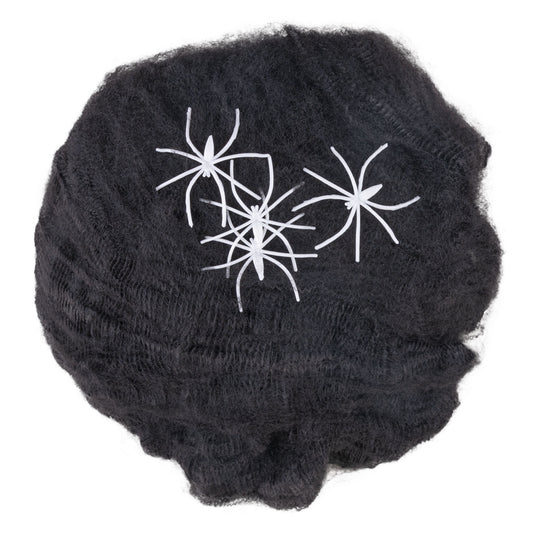 Spinnennetz Deko schwarz
