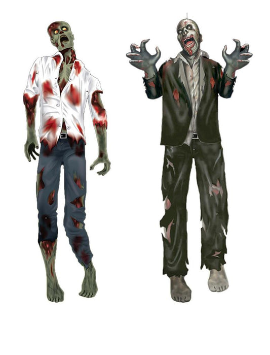 Wanddeko Zombie lebensgroß