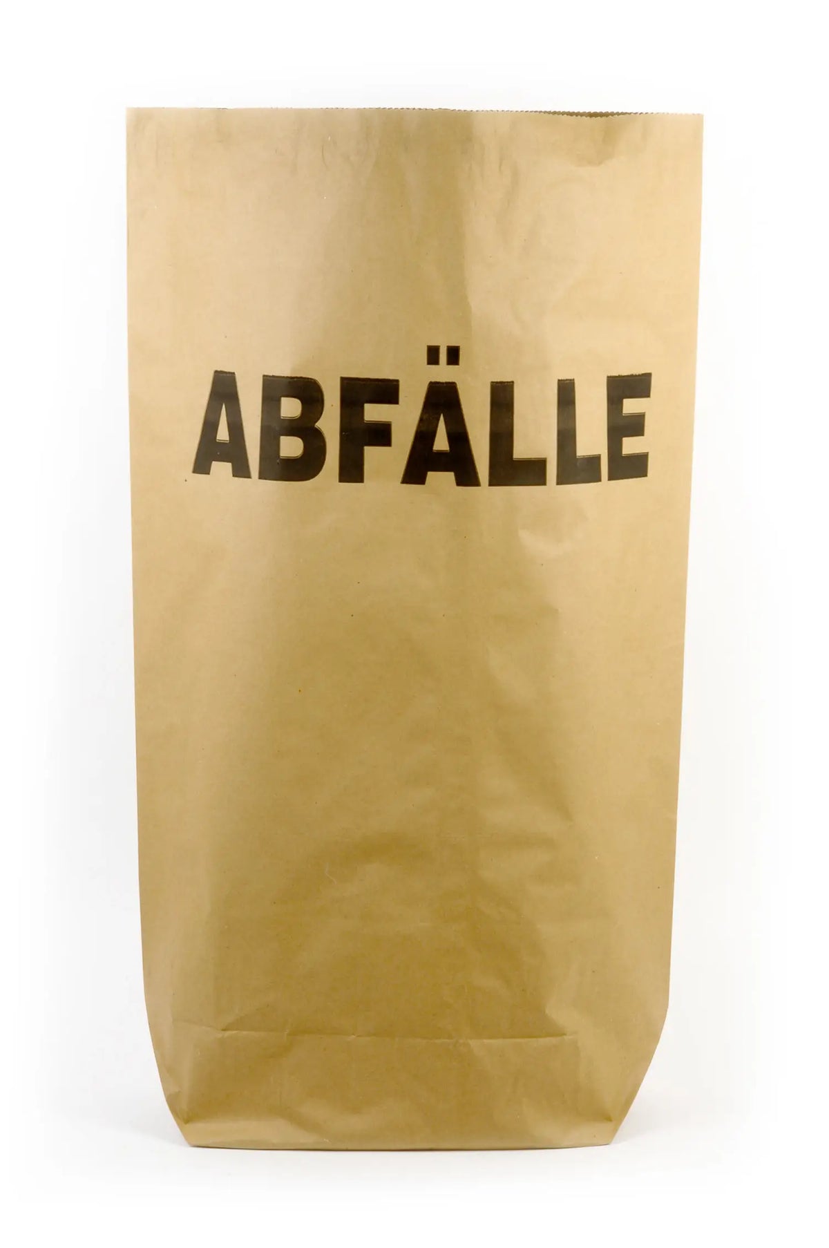 Funny Papiermüllsäcke, 2-lagig, braun, 70l, 550x850+200mm, Druck "Abfälle", 25 Stück