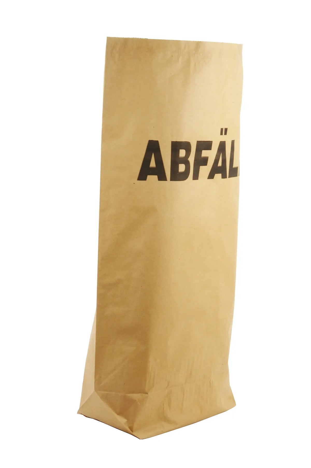 Funny Papiermüllsäcke, 2-lagig, braun, 70l, 550x850+200mm, Druck "Abfälle", 25 Stück