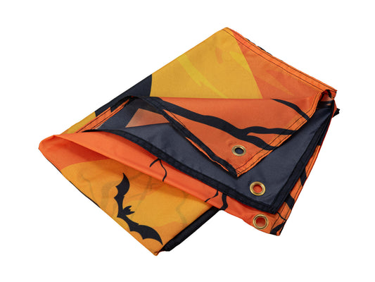 Europalms Halloween Banner, Geisterhaus, 400x180cm – Ansicht 2